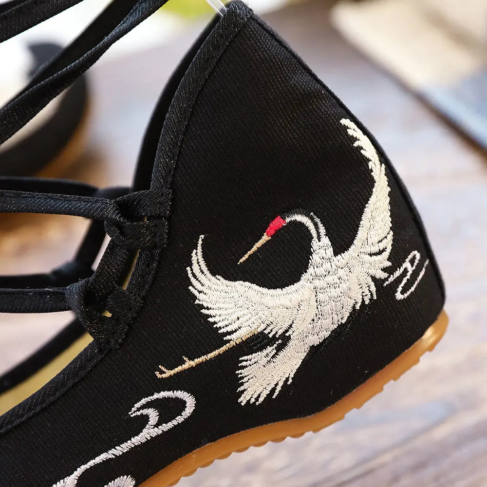 Cignella Crane™ Embroidered Shoes