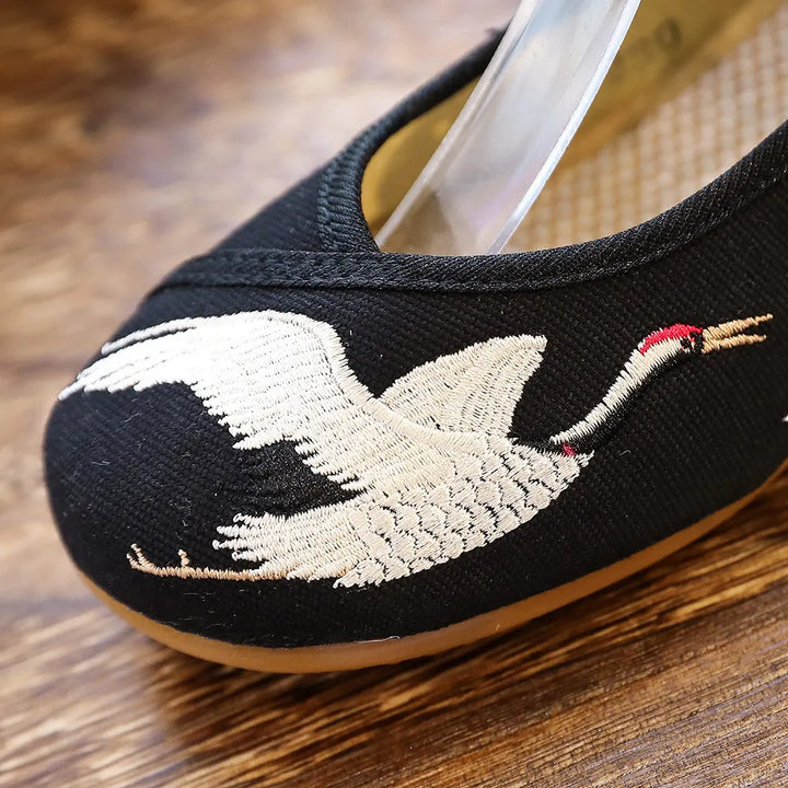 Cignella Crane™ Embroidered Shoes