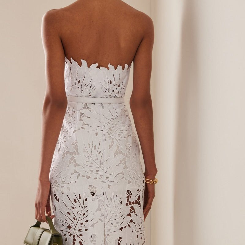 Ava Tropical Lace Elegance Dress