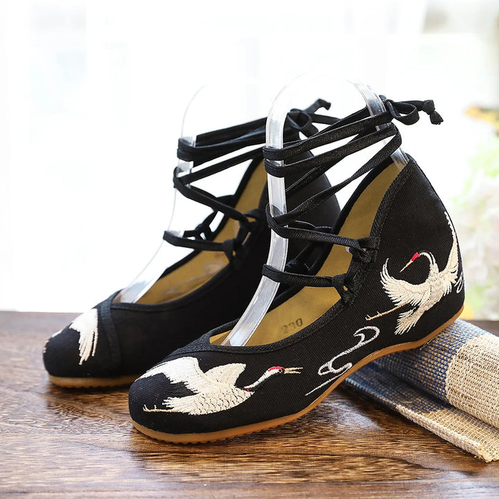 Cignella Crane™ Embroidered Shoes