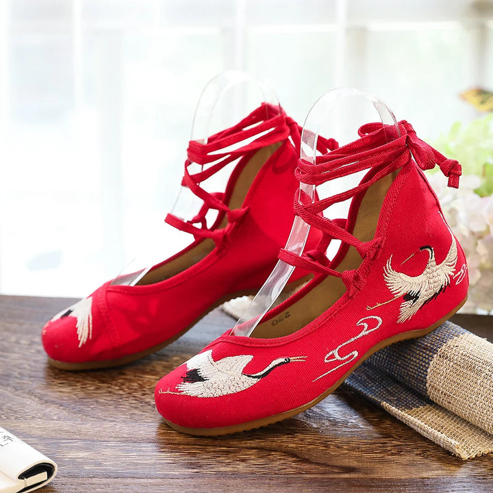 Cignella Crane™ Embroidered Shoes