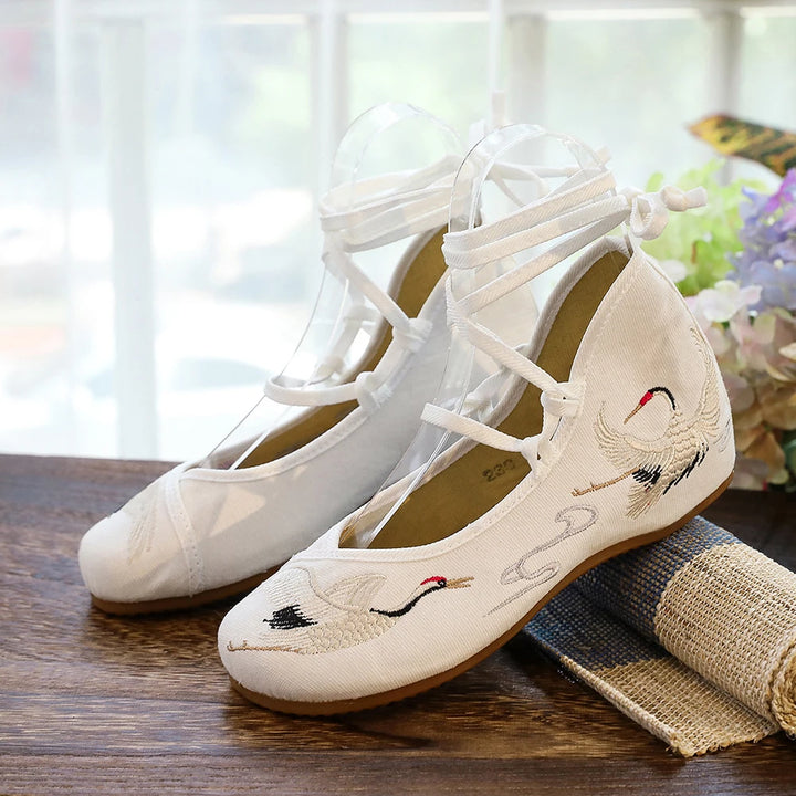 Cignella Crane™ Embroidered Shoes