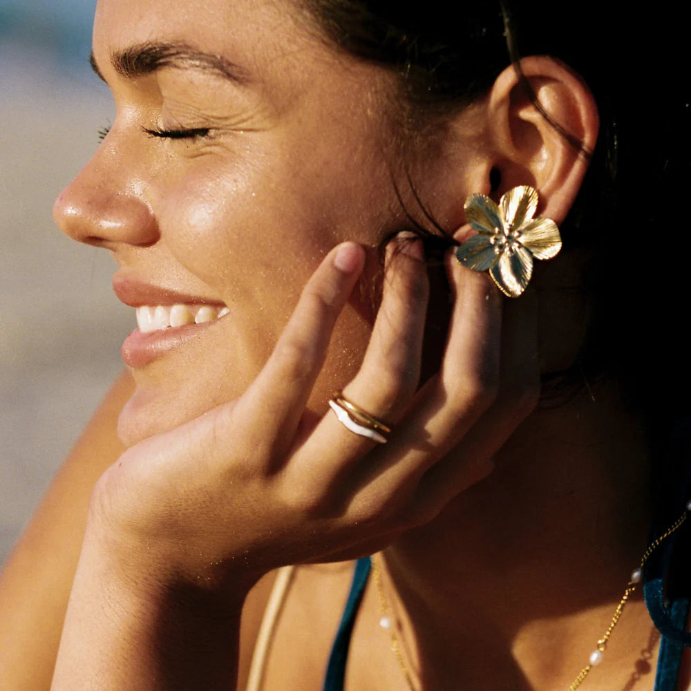 Hibiscus Bloom Earrings